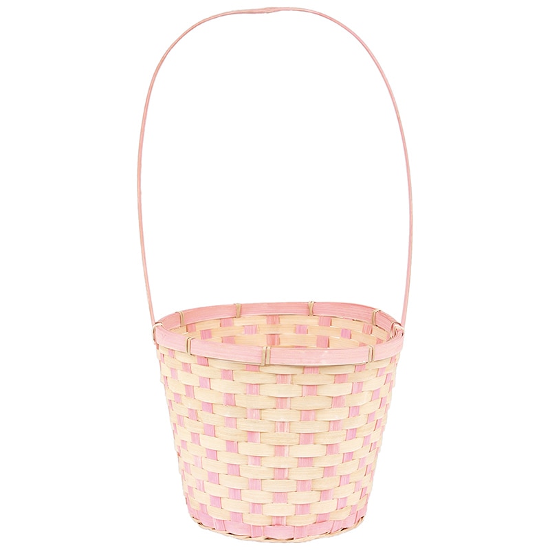 大橋新治商店 バスケット　マカロン D6号　ハンドル付　ピンク 65-006 1個（ご注文単位1個）【直送品】