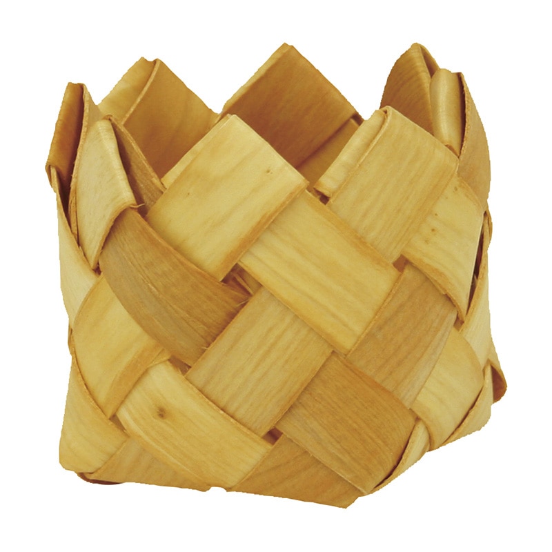 大橋新治商店 ウッドバスケット ジグザグ 73-560 1個(ご注文単位10個)【直送品】