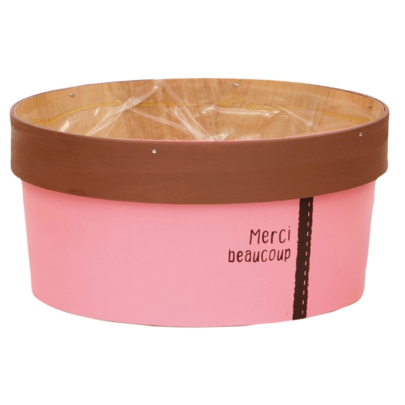 大橋新治商店 ウッドバスケット ポアロ 寄せM ピンク 73-873 1個(ご注文単位1個)【直送品】