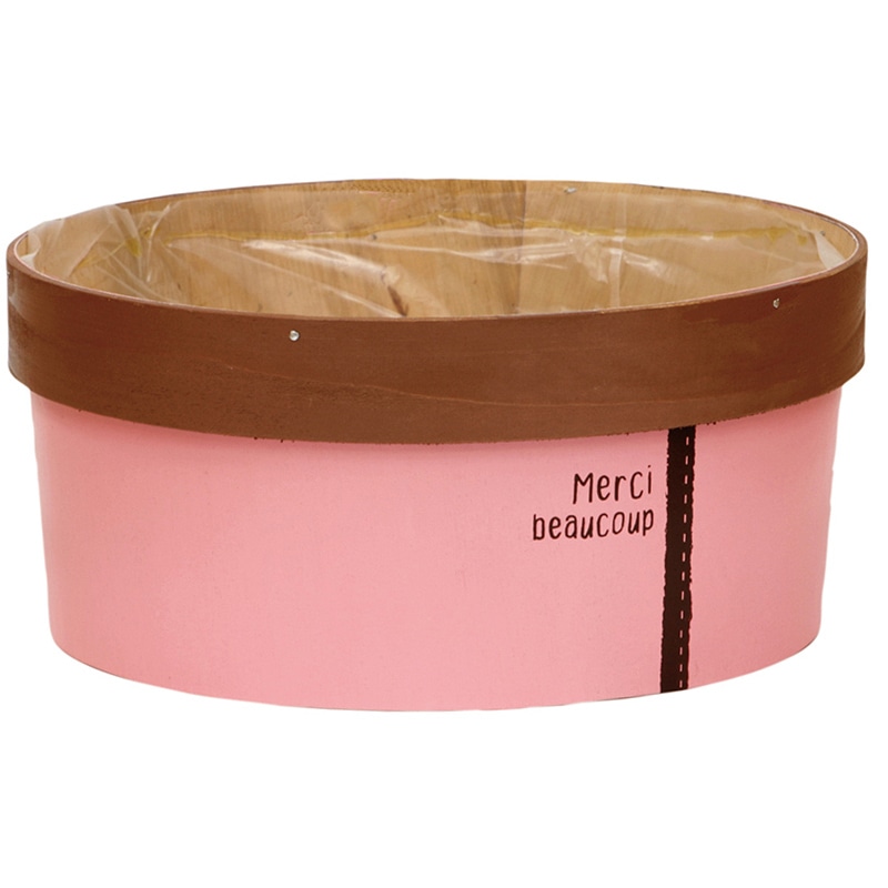 大橋新治商店 ウッドバスケット ポアロ 寄せL ピンク 73-874 1個(ご注文単位1個)【直送品】