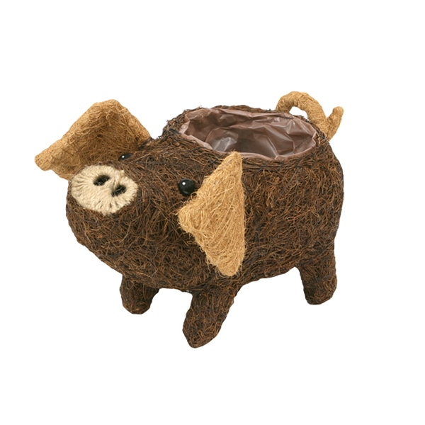 >大橋新治商店 アニマルバスケット ブタ L D4号 82-254 1個(ご注文単位20個)【直送品】