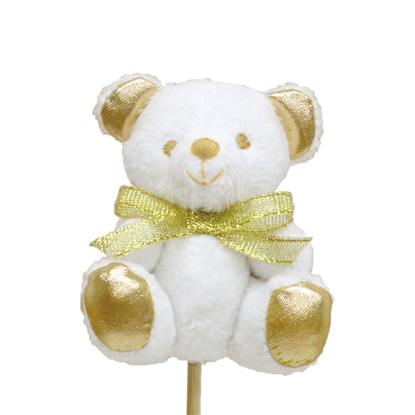 大橋新治商店 縫いぐるみピック ゴールドベア 86-5856 1本（ご注文単位10本）【直送品】