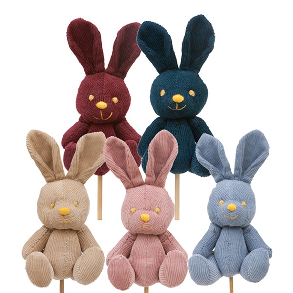 大橋新治商店 縫いぐるみピック コーデュロイラビット 86-5936 1本（ご注文単位10本）【直送品】