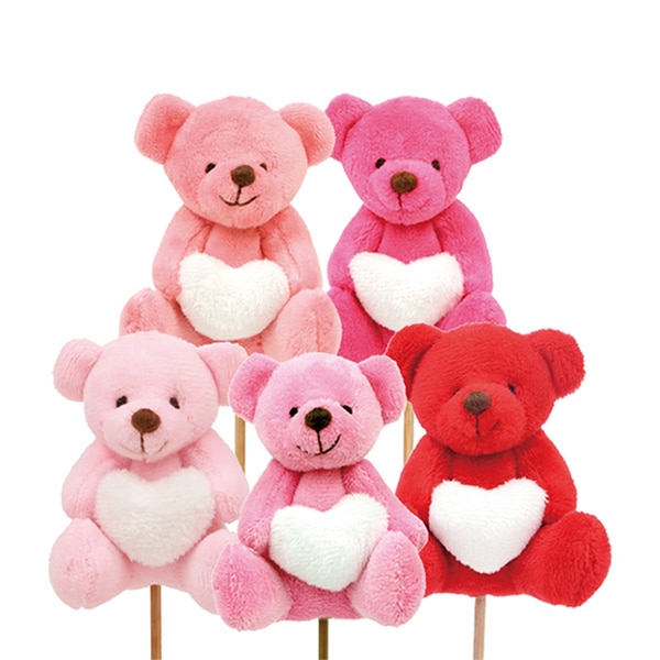 大橋新治商店 縫いぐるみピック ベア アソート 86-5946 1本（ご注文単位10本）【直送品】