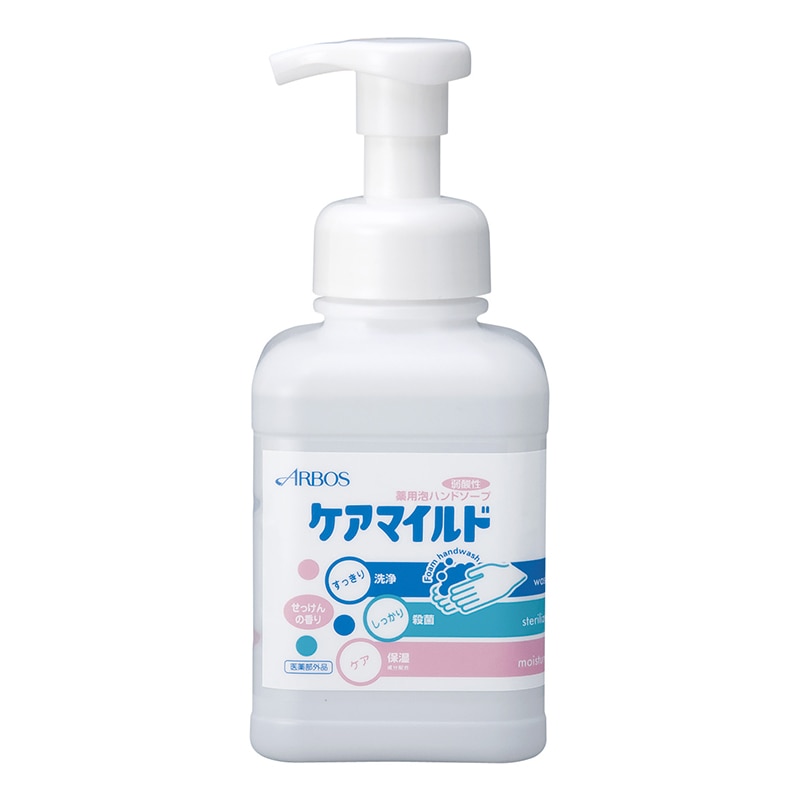 アルボース 薬用泡ハンドソープ ケアマイルド 500ml せっけんの香り 減容 1本（ご注文単位12本）【直送品】