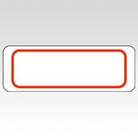 ML-207R ｱｶﾜｸ マイタックラミネートラベル　赤枠 1個 (ご注文単位1個)【直送品】