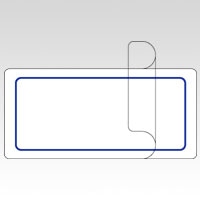 ML-211B ｱｵﾜｸ マイタックラミネートラベル　青枠 1個 (ご注文単位1個)【直送品】