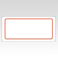 ML-211R ｱｶﾜｸ マイタックラミネートラベル　赤枠 1個 (ご注文単位1個)【直送品】