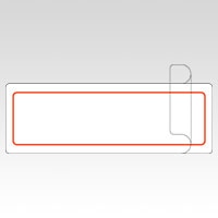 ML-213R ｱｶﾜｸ マイタックラミネートラベル　赤枠 1個 (ご注文単位1個)【直送品】