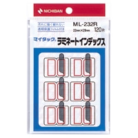 ML-232R アカワク MLラミネートインデックス 赤枠 1個 (ご注文単位1個)【直送品】