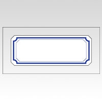 ML-204 ｱｵﾜｸ マイタックラベルラミネート　青枠 1個 (ご注文単位1個)【直送品】