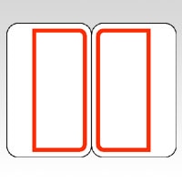 ML-132R ｱｶﾜｸ マイタックインデックス　赤枠 1個 (ご注文単位1個)【直送品】