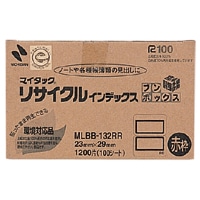 MLBB-132RR アカワク マイタックリサイクルインデックス 赤枠 1箱 (ご注文単位1箱)【直送品】