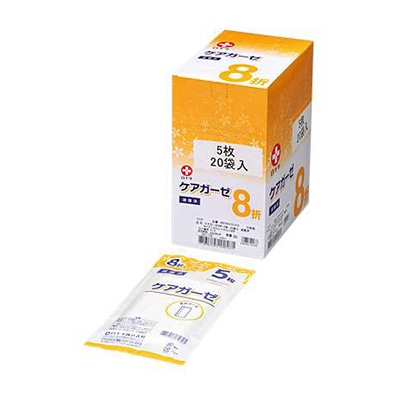 ケアガーゼ　8折　5枚×20袋 滅菌　10167　30×30cm  1個（ご注文単位1個）【直送品】