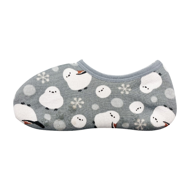 丸和貿易 ぽかそ ぽかぽかそっくす ショートタイプ シマエナガ グレー 200396603 1個（ご注文単位6個）【直送品】