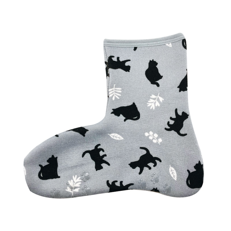 丸和貿易 ぽかそ ぽかぽかそっくす アンクルタイプ ガーデンキャット グレー 200396702 1個（ご注文単位3個）【直送品】