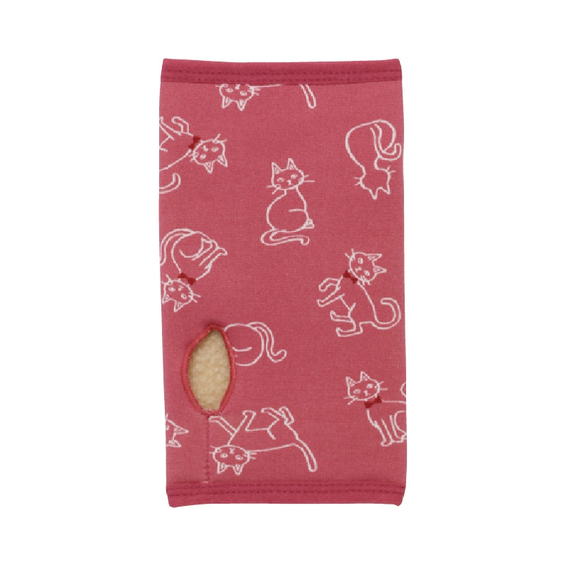 丸和貿易 ぽかそ ぽかぽかハンドウォーマー おすましネコ ピンク 200392207 1個（ご注文単位3個）【直送品】