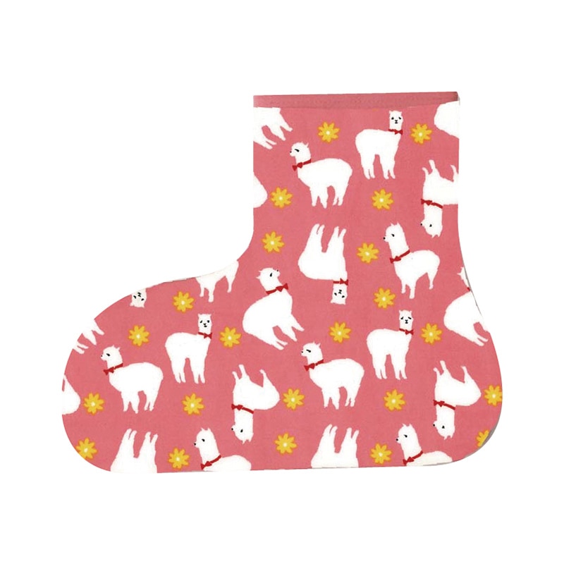 丸和貿易 ぽかそ ぽかぽかそっくす アンクルタイプ アルパカ＆フラワー 200394701 1個（ご注文単位3個）【直送品】