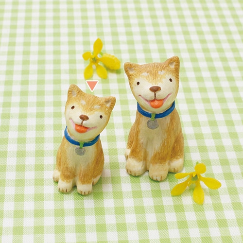 丸和貿易 マスコット ノーティーガーデン 柴犬 S 400838801 1個（ご注文単位12個）【直送品】