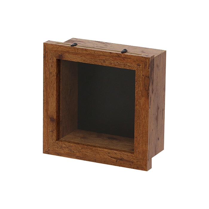 丸和貿易 クラフトボックス スクエアー ブラウン 400845402 1個（ご注文単位1個）【直送品】