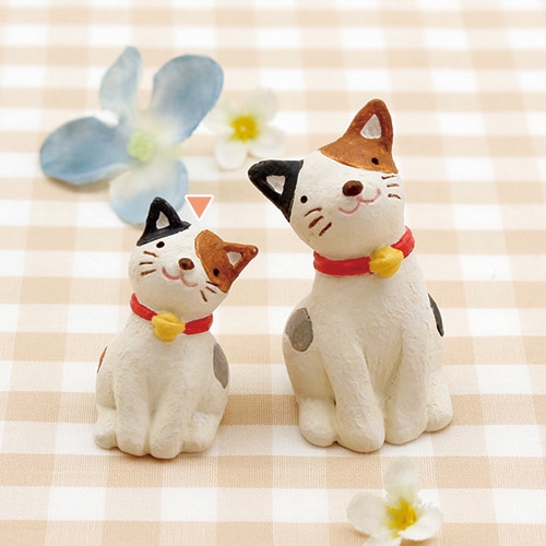 丸和貿易 マスコット ノーティーガーデン おすわりネコ S 400812401 1個（ご注文単位12個）【直送品】