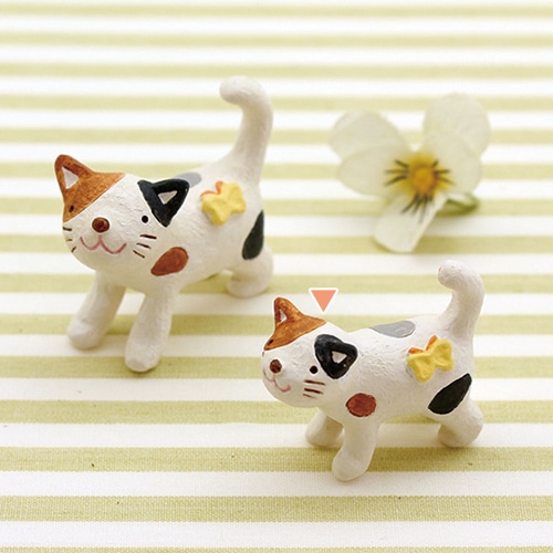 丸和貿易 マスコット ノーティーガーデン おさんぽネコ S 400812501 1個（ご注文単位12個）【直送品】