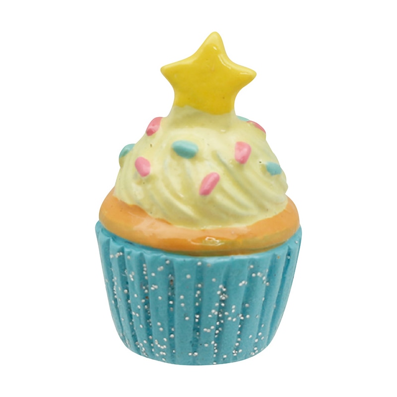 丸和貿易 ノーティー ミニマスコット スイーツ カップケーキ ブルー 110393304 1個（ご注文単位6個）【直送品】