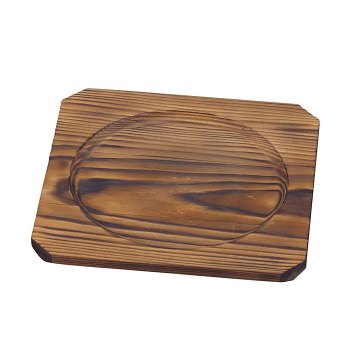 ヤマコー 焼杉鍋敷 小 08306 1個(ご注文単位1個)【直送品】