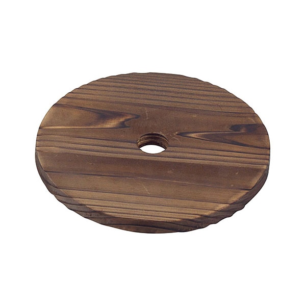 ヤマコー 焼杉敷板 丸型大 08309 1個(ご注文単位1個)【直送品】