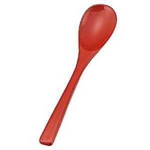 ヤマコー 本漆デザートスプーン 小朱 08323 1個(ご注文単位1個)【直送品】