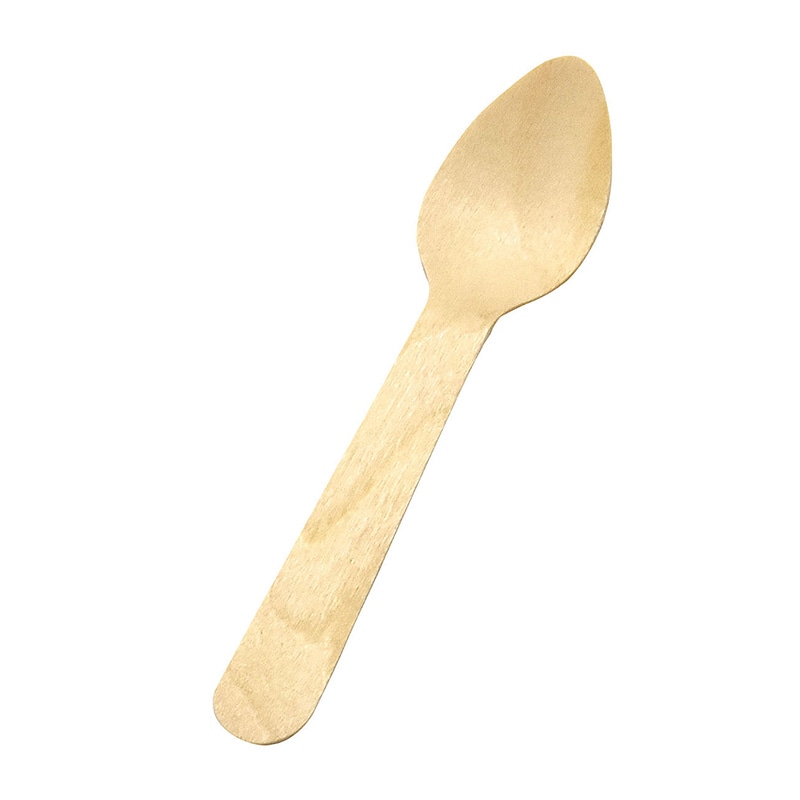 ヤマコー 白樺エコスプーン 小 100本入 08779 1パック(ご注文単位1パック)【直送品】