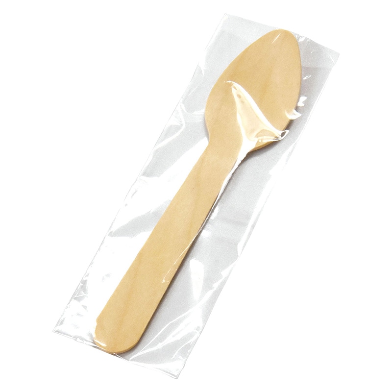 ヤマコー 白樺エコスプーン 小 100本入 08779 1パック(ご注文単位1パック)【直送品】