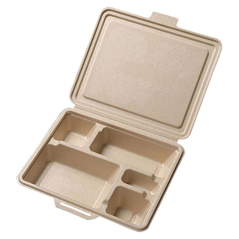 ヤマコー 紙弁当BOX 生成 25個入 KM-56NT 08888 1パック(ご注文単位1パック)【直送品】