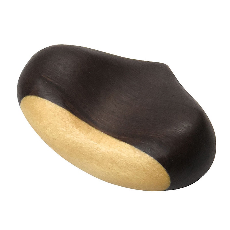 ヤマコー 木製 栗型箸置 ダークブラウン 08899 1個(ご注文単位1個)【直送品】