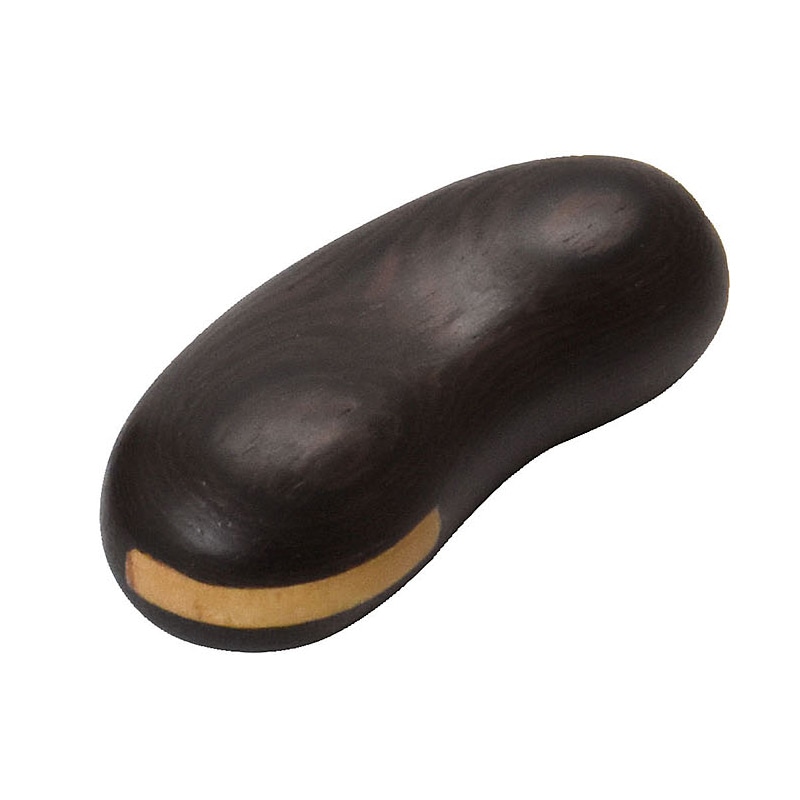 ヤマコー 木製 そら豆型箸置 ダークブラウン 08901 1個(ご注文単位1個)【直送品】