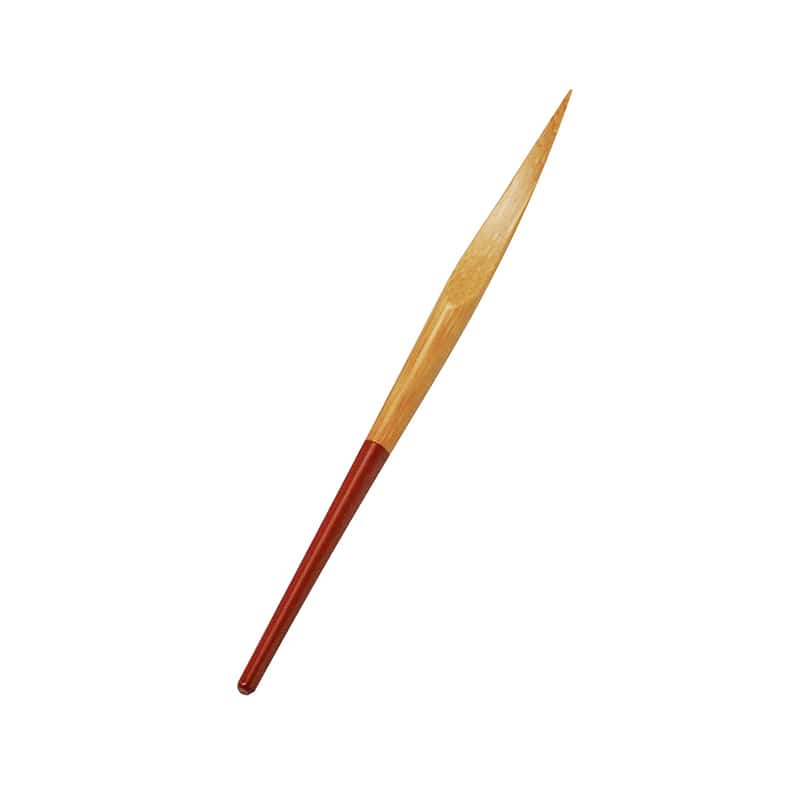 ヤマコー 竹・塗分フォーク 朱 08996 1個（ご注文単位1個）【直送品】