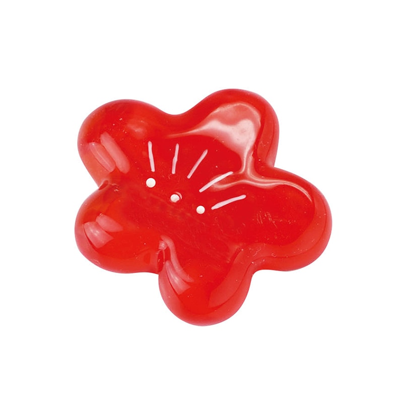 ヤマコー 硝子箸置　えんぎ 梅 09141 1個（ご注文単位1個）【直送品】