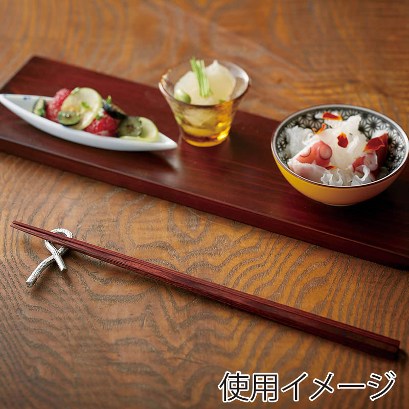 ヤマコー 錫・自在箸置 2本セット 12018 1セット(ご注文単位1セット)【直送品】