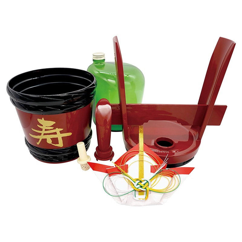 ヤマコー 角樽 朱 12395 1個(ご注文単位1個)【直送品】