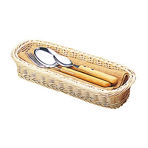 ヤマコー 洗える樹脂バスケット長角トレイ 細長 白 14216 1個(ご注文単位1個)【直送品】