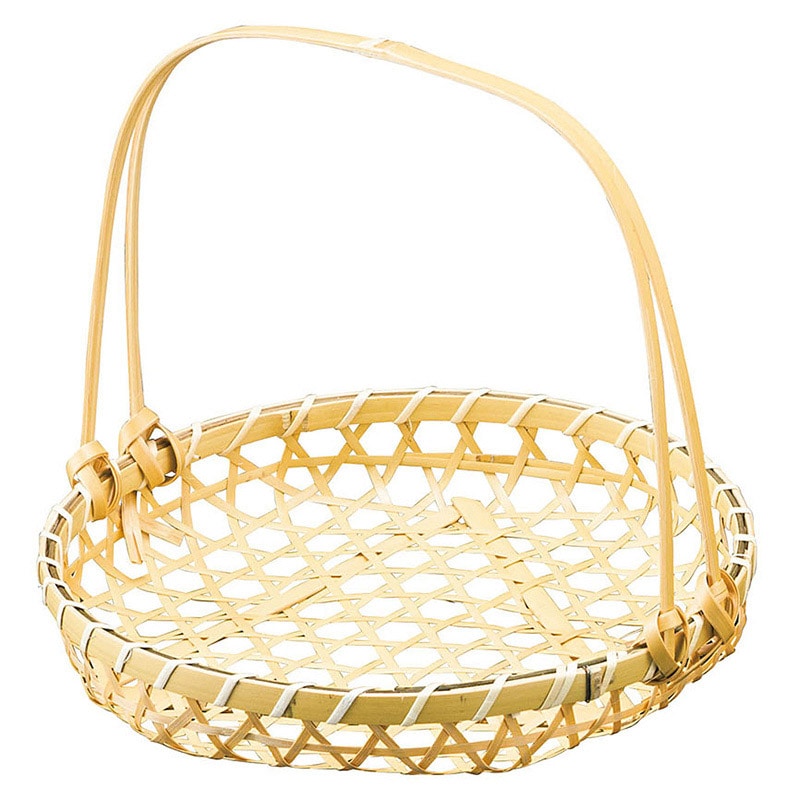 ヤマコー 白ユリ手付篭　大  14251 1個（ご注文単位1個）【直送品】