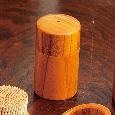 ヤマコー 筒型塩入 1ッ穴 ナチュラル 15216 1個(ご注文単位1個)【直送品】