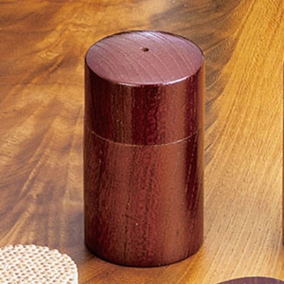 ヤマコー 筒型塩入 1ツ穴 ブラウン 15217 1個(ご注文単位1個)【直送品】