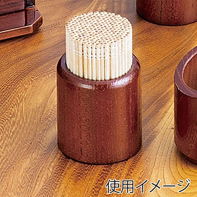 ヤマコー 丸型楊枝立 ブラウン 15251 1個(ご注文単位1個)【直送品】