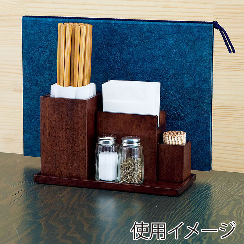 ヤマコー SC 木製ピックスタンド ブラウン 15275 1個(ご注文単位1個)【直送品】