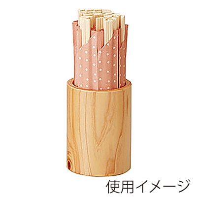 ヤマコー ひのき丸型箸立 大 15310 1個(ご注文単位1個)【直送品】