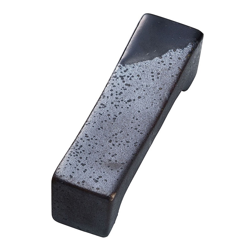 ヤマコー 陶器 長角箸置 黒 15506 1個(ご注文単位1個)【直送品】