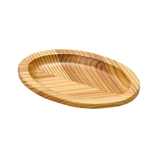 ヤマコー 杉　矢羽材　楕円小皿  15558 1個（ご注文単位1個）【直送品】