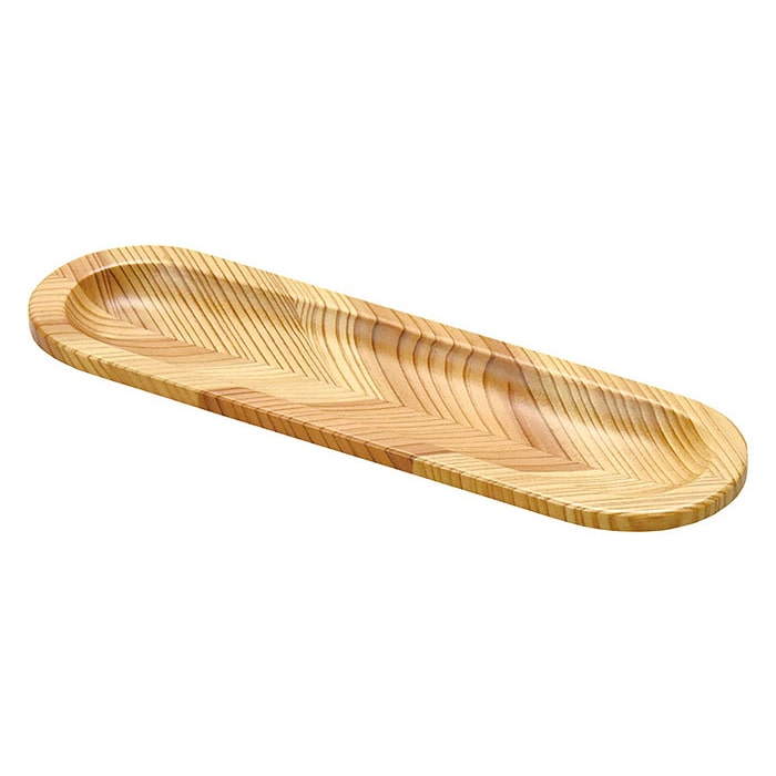 ヤマコー 杉　矢羽材　ミニ長角皿  15559 1個（ご注文単位1個）【直送品】