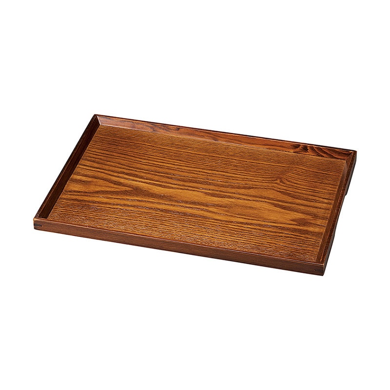 ヤマコー 木製ノンスリップマルチトレイ　ブラウン　小  15575 1個（ご注文単位1個）【直送品】